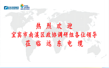 南溪區(qū)政協(xié)黨組書記、主席余水情率隊蒞臨遠(yuǎn)東電纜宜賓參觀調(diào)研